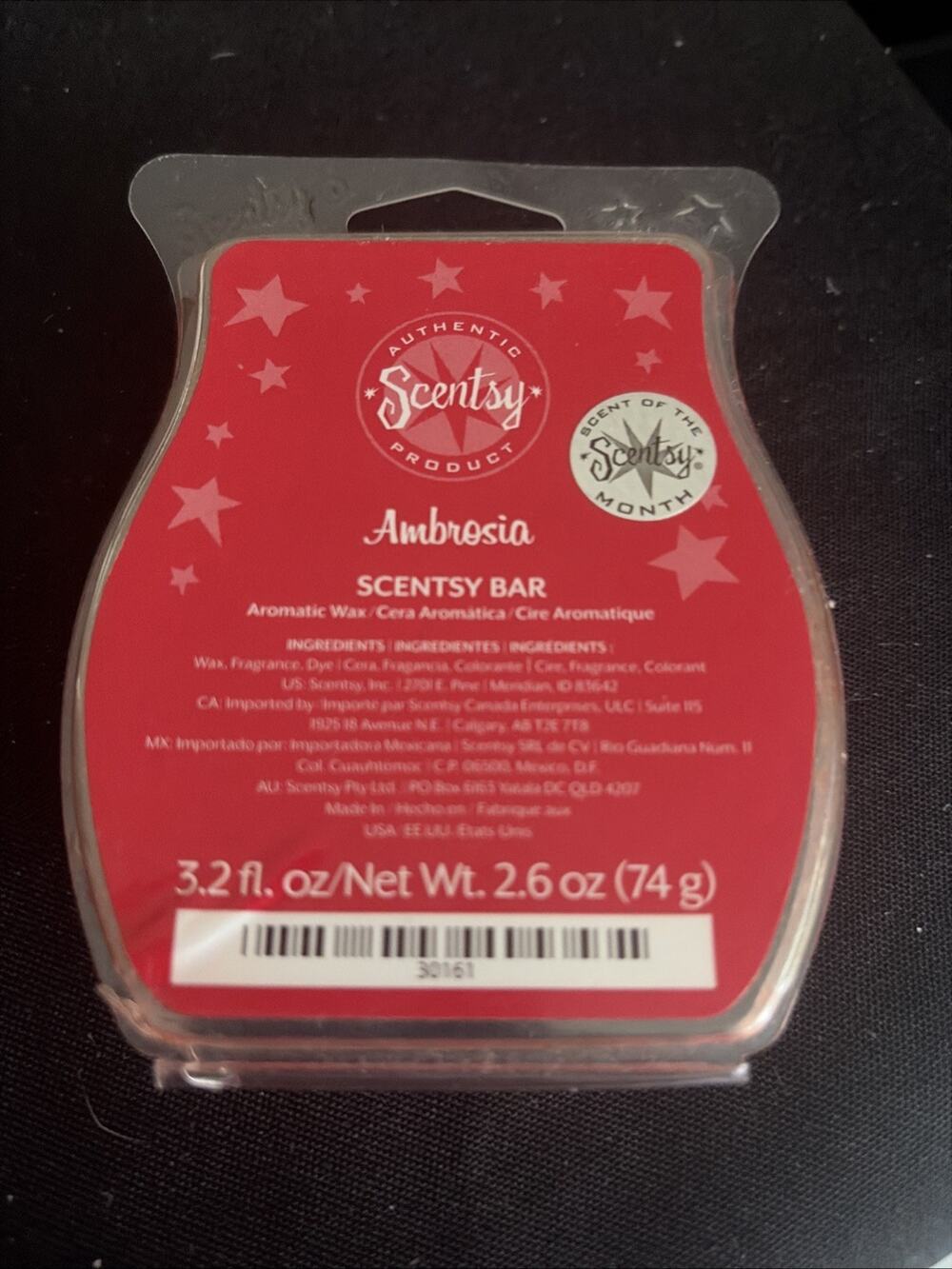 Scentsy Wax Bar Ambrosia NEW!
